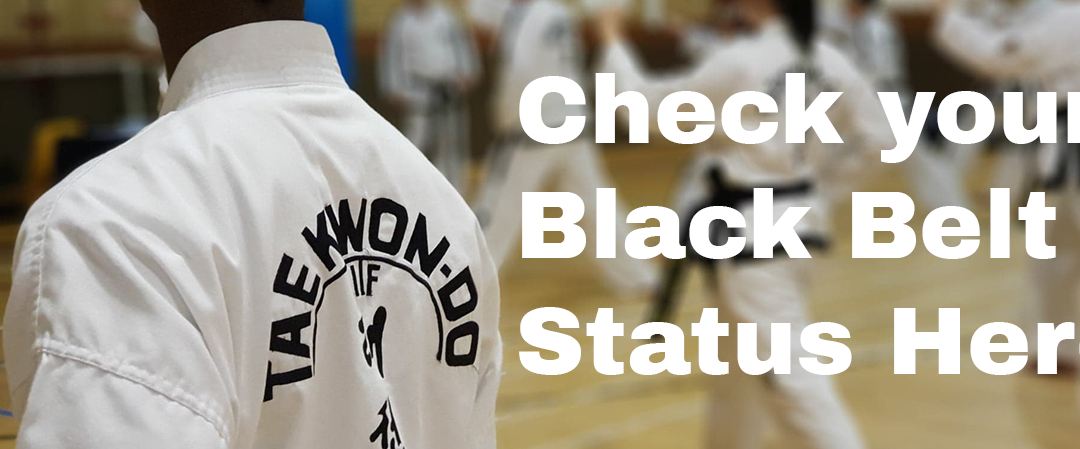 Black Belt Status Check
